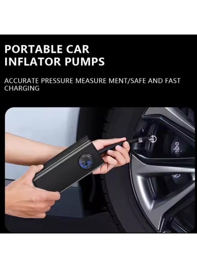 OSALIA Wireless Portable Car Air Pump 3000mAh – 150 PSI Electric Tyre Inflator with Pointer Display, ABS Body, Rechargeable Air Compressor for Car, Bike & Motorcycle (101-150 PSI) - Image 3